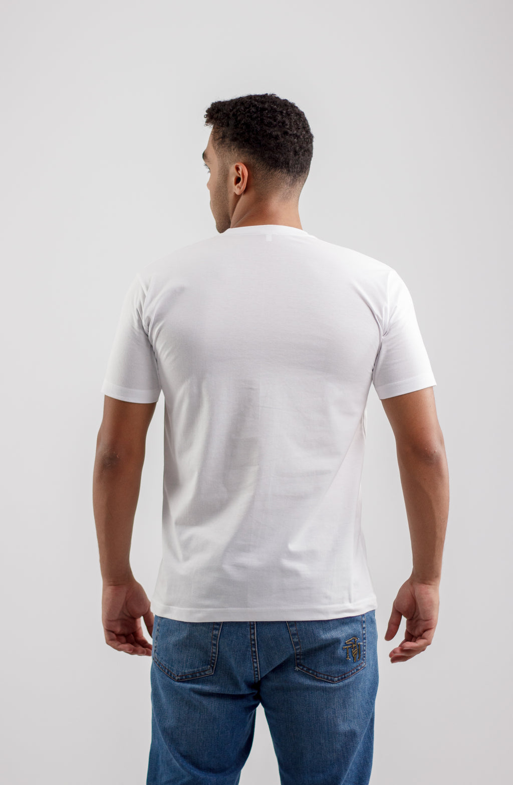 White T-Shirt With Light pink “FANAR”